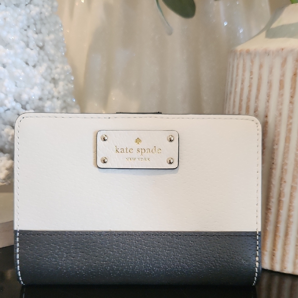 Kate Spade Two-Tone Black and White Wallet